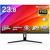 Amazon.co.jp: MAXZEN モニター 23.8インチ FHD スピーカー内臓 100Hz